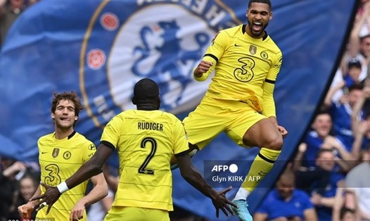 Chelsea bước vào chung kết FA Cup 2021-22. Ảnh: AFP