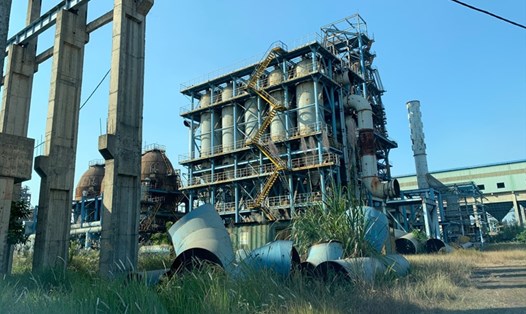 Dự án mở rộng sản xuất giai đoạn 2 nhà máy gang thép Thái Nguyên vẫn bị bỏ dở. Ảnh chụp tháng 12.2019: Cao Nguyên