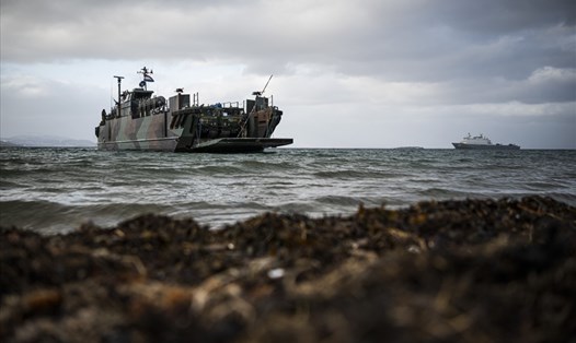 Tập trận quốc tế Cold Response 22, tại Sandstrand, phía bắc của Na Uy ngày 21.3.2022. Ảnh: AFP
