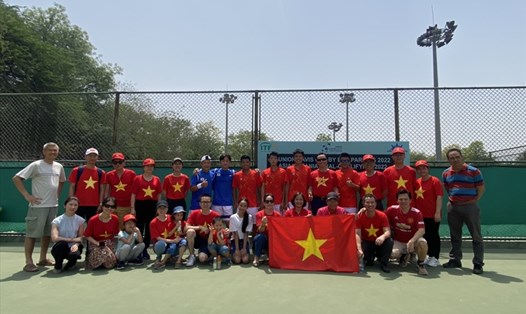 Đội tuyển quần vợt trẻ Việt Nam đã thi đấu thành công tại 2 giải quốc tế ở Ấn Độ vừa qua. Ảnh: VTF