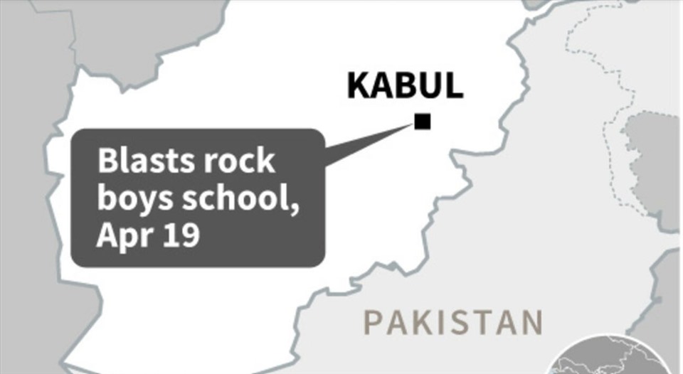 3 big explosions rock school in Afghanistan's capital