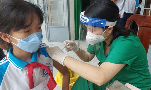 Đồng Nai triển khai tiêm vaccine cho trẻ em từ 5 tuổi trở lên. Ảnh: Hà Anh Chiến