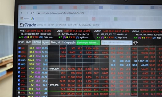 Làn sóng bán tháo cổ phiếu đã diễn ra trên thị trường chứng khoán trong hai ngày 18-19.4. Ảnh minh họa: Thế Lâm.
