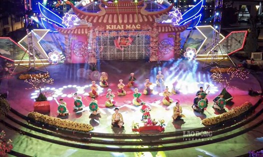 Quang cảnh buổi khai mạc tuần lễ hội đền Mẫu Thượng năm 2022 tại thị xã Sa Pa, tỉnh Lào Cai. Ảnh: Đức Trọng.
