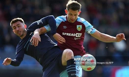 Man City giành chiến thắng 2-0 trước Burnley. Ảnh: AFP