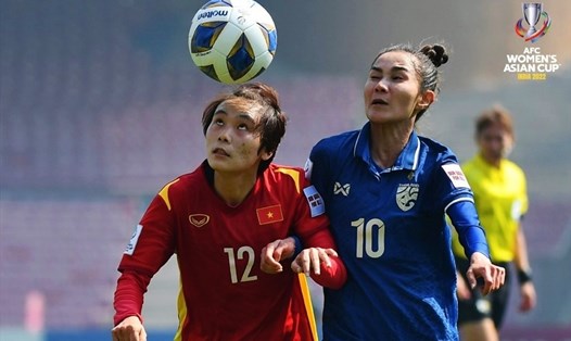 Tuyển nữ Việt Nam và tuyển nữ Thái Lan là 2 ứng viên nặng ký nhất cho tấm huy chương vàng SEA Games 31. Ảnh: AFC