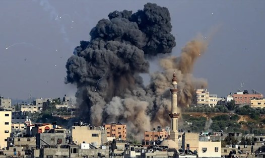 Hình ảnh từ một cuộc không kích của Israel nhắm tới Gaza năm 2019. Ảnh: AFP