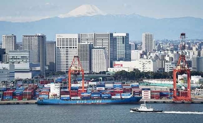 Japan has a goods trade deficit of .4 billion in 2021