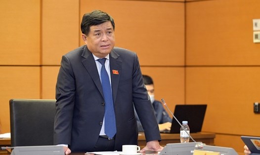 Bộ trưởng Bộ Kế hoạch và Đầu tư Nguyễn Chí Dũng.  Ảnh: QH