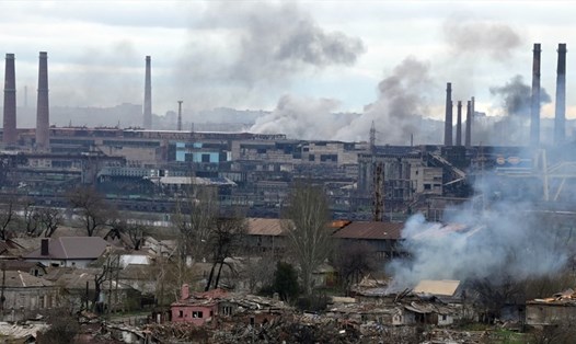 Nhà máy thép Azovstal ở Mariupol, Ukraina. Ảnh: Sputnik