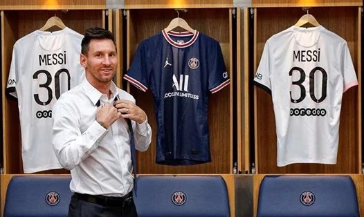 Lionel Messi đến Paris St Germain vào mùa hè năm 2021. Ảnh: PSG