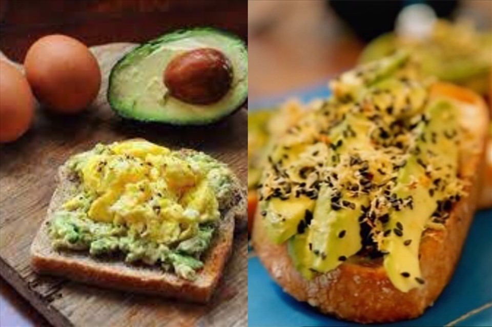 Làm bánh mì nướng với quả bơ để ăn sáng mang lại nhiều lợi ích cho sức khỏe trẻ. Đồ họa: Thanh Ngọc