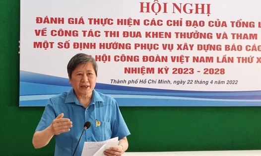 Phó Chủ tịch Thường trực Tổng LĐLĐ VIệt Nam Trần Thanh Hải chỉ đạo tại hội nghị. Ảnh: Nam Dương