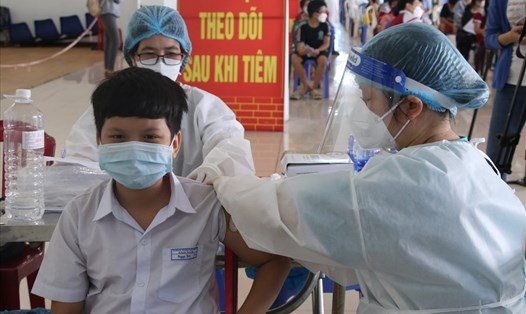 Sáng ngày 22.4, Đà Nẵng tổ chức tiêm phòng vaccine COVID-19 đợt 1 cho trẻ em từ 5 đến 12 tuổi.