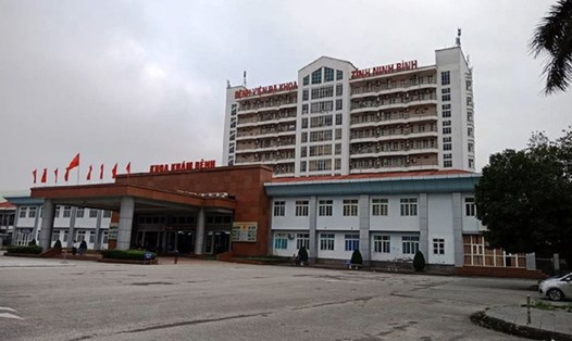 Bệnh viện Đa khoa tỉnh Ninh Bình nơi ông Phạm Quang Trung đang công tác. Ảnh: XH