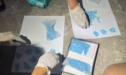 Công an tỉnh Bình Dương triệt phá đường dây tàng trữ và vận chuyển số lượng lớn ma túy. Ảnh: CABC