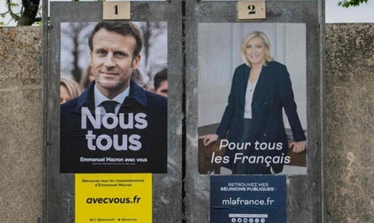 Vòng 2 bầu cử Pháp 2022 sẽ diễn ra ngày 24.4. Ảnh: AFP