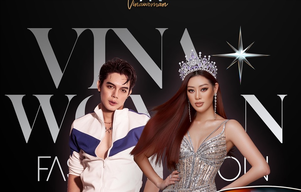 Lâdn đầu tiên Hoa hậu Khánh Vân xuất hiện với vai trò là nhà thiết kế kết hợp cùng Brian Võ trong bộ sưu tập Vinawoman. Ảnh: BTC.