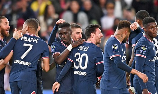 Paris St Germain vô địch Ligue 1 mùa giải 2021-22 sớm 4 vòng đấu. Ảnh: Ligue 1