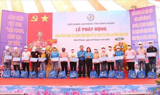 Bình Phước phát động Tháng công nhân và Tháng an toàn vệ sinh lao động 2022