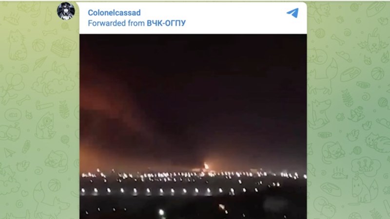Fire at Russian oil depot near Ukraine border
