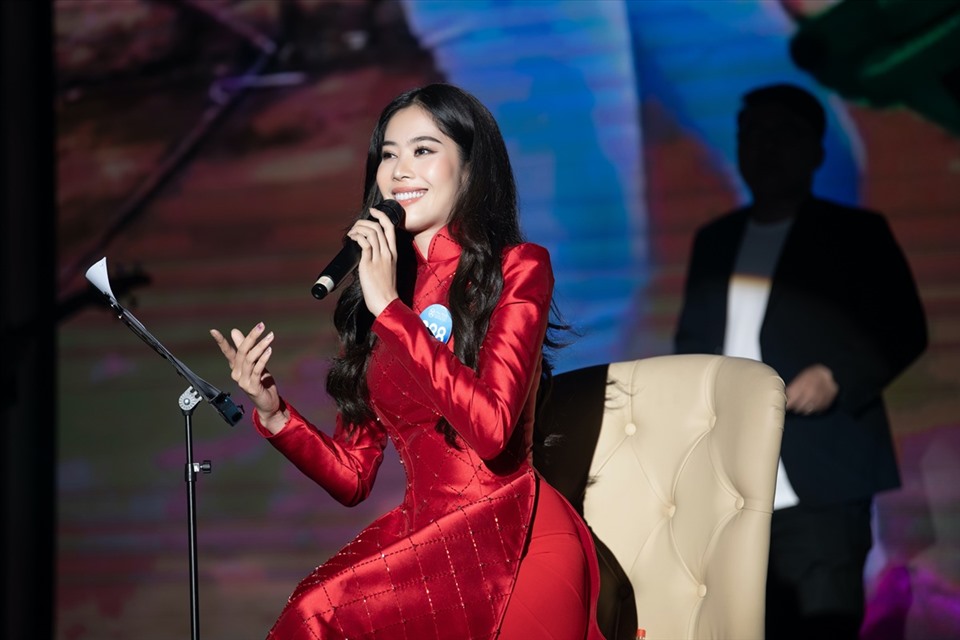 Nam Em vào chung kết Miss World. Ảnh: SV.