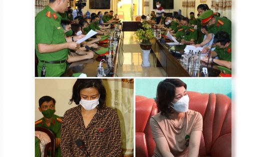 Cơ quan điều tra tống đạt quyết định khởi tố 5 bị can tại CDC Nam Định. Ảnh: CTV