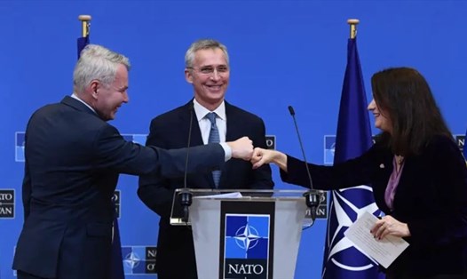 Phần Lan và Thụy Điển sẽ bắt đầu xin gia nhập NATO từ tháng 5. Ảnh: AFP