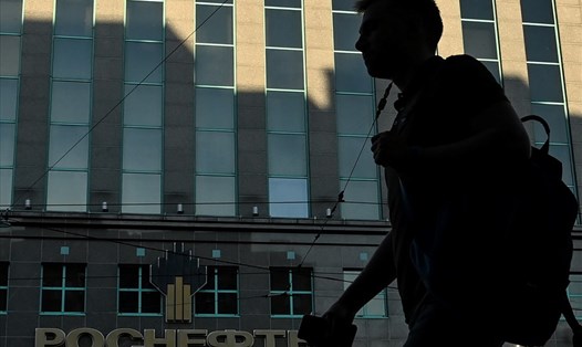 Trụ sở tập đoàn Rosneft của Nga ở Mátxcơva. Ảnh: AFP