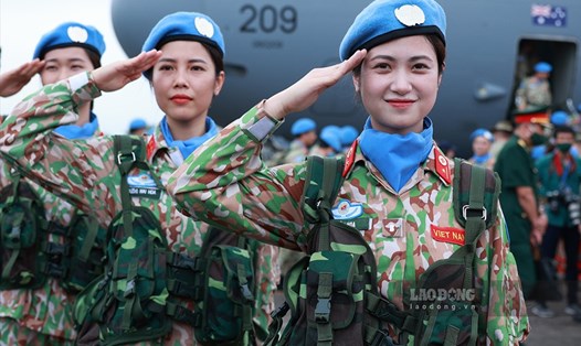 Các nữ quân nhân xinh đẹp tham gia lực lượng gìn giữ hoà bình Liên Hợp Quốc.