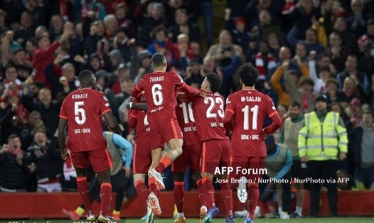 Các cầu thủ Liverpool có cơ hội rất lớn để đi đến trận chung kết Champions League.  Ảnh: AFP