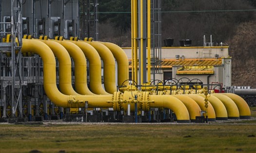 Một đoạn đường ống dẫn khí Yamal - Châu Âu ngày 19.2.2022 ở Wloclawek, Ba Lan. Ảnh: AFP