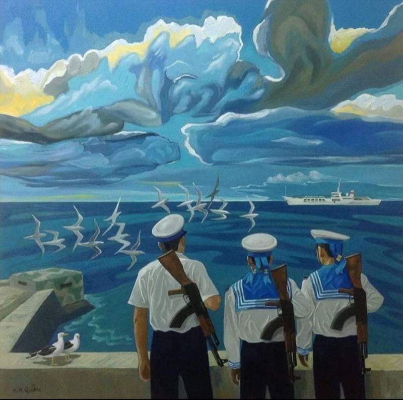 Trường Sa, biểu tượng của sự kiên cường và bảo vệ chủ quyền của Việt Nam trên biển. Nếu bạn muốn tìm hiểu thêm về cuộc sống và các hoạt động bảo vệ Trường Sa của chúng ta, hãy xem ảnh này và cảm nhận sự tuyệt vời của những người lính đảo xa nhà.