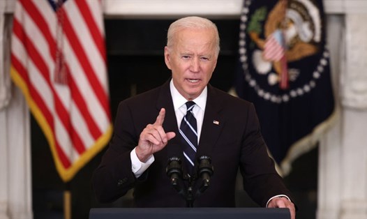 Tổng thống Mỹ Joe Biden đang tìm kiếm khoản hỗ trợ 33 tỉ USD cho Ukraina. Ảnh: AFP