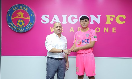 Câu lạc bộ Sài Gòn tiếp tục đưa thêm tiền đạo Nguyễn Ngọc Hậu sang Nhật Bản thi đấu. Ảnh: CLB Sài Gòn