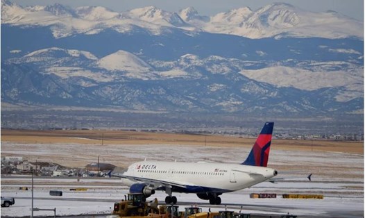 Máy bay Delta tại sân bay quốc tế Denver, Mỹ, hồi tháng 1. Ảnh minh họa. Ảnh chụp màn hình