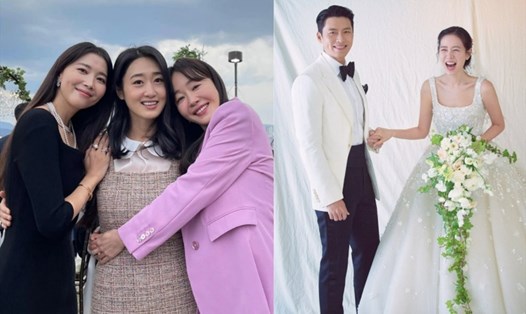 Hội bạn thân toàn mỹ nhân đăng ảnh tại "đám cưới thế kỷ" của Son Ye Jin. Ảnh: TH
