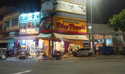Hiện trường vụ tai nạn kinh hoàng ở Đà Nẵng. Ảnh: Thanh Chung