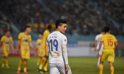 Quang Hải sẽ thi đấu trận cuối cho Hà Nội FC vào tối 4.4. Ảnh: Minh Hiếu