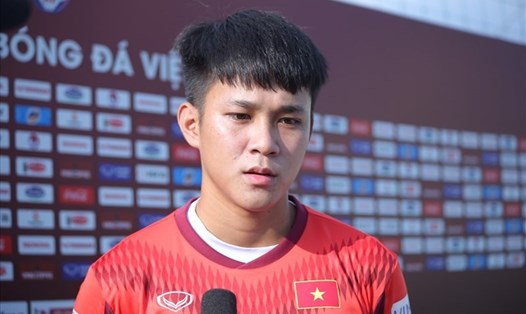 Lê Minh Bình tập trung cùng tuyển Olympic Việt Nam, sẵn sàng bổ sung cho U23 dự SEA Games 31. Ảnh: T.X