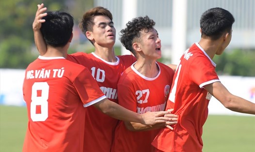 U19 Viettel góp mặt ở chung kết U19 Quốc gia 2022 sau chuỗi 13 trận bất bại. Ảnh: Minh Hiếu