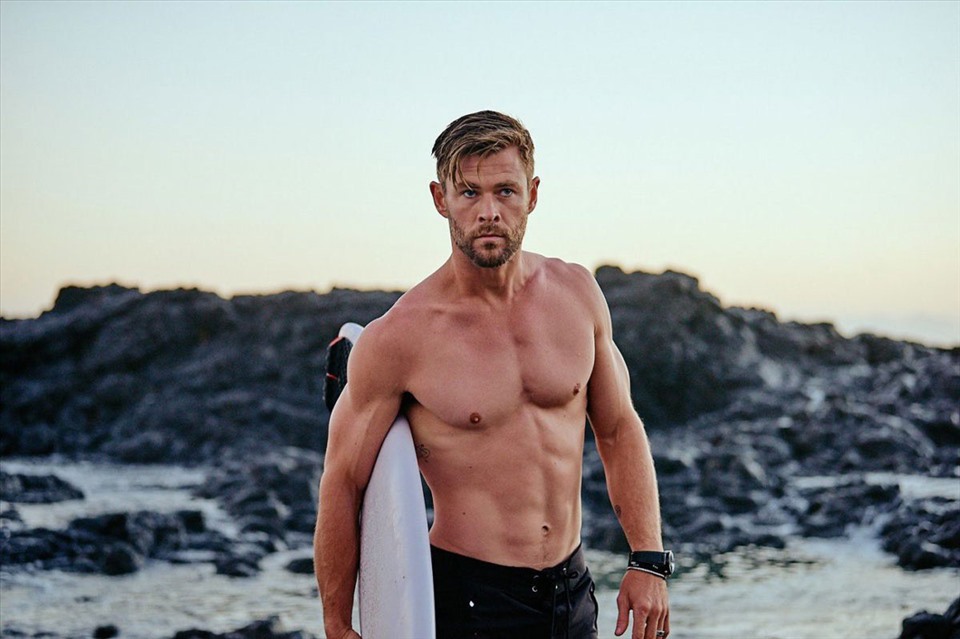 Chris Hemsworth được ngưỡng mộ bởi vóc dáng săn chắc. Ảnh: Xinhua