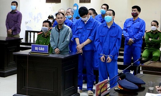 Sơn "Lông" và 11 đồng phạm bị Tòa án nhân dân tỉnh Thái Bình tuyên án phạt tù. Ảnh: CTV