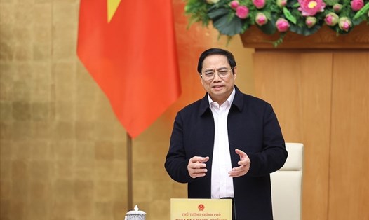 Thủ tướng Phạm Minh Chính kết luận hội nghị. Ảnh: Nhật Bắc