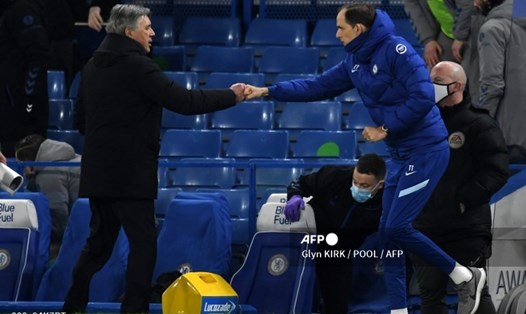 Ancelotti và Tuchel đang có những vấn đề riêng với đội bóng của mình.   Ảnh: AFP