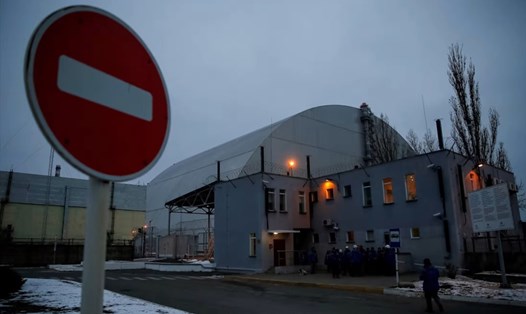 Khu vực lò phản ứng số 4 nhà máy điện hạt nhân Chernobyl ở Ukraina. Ảnh: AFP