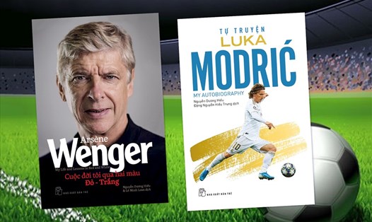 Hai cuốn sách hồi ký Arsene Wenger và tự truyện Luka Modric. Ảnh: TT