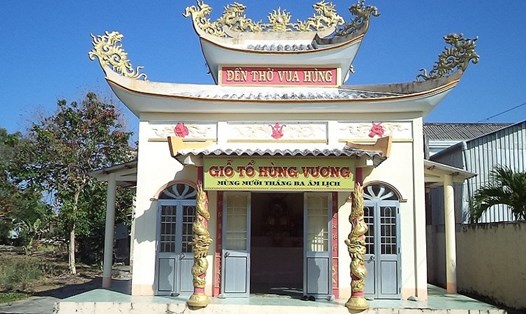 Đền thờ Vua Hùng tại tỉnh Cà Mau. Ảnh: Nhật Hồ