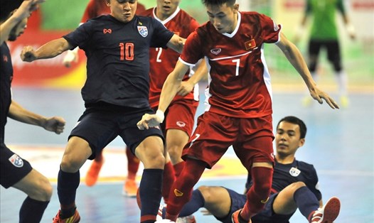 Tuyển futsal Thái Lan từng thắng tuyển futsal Việt Nam 2-0 ở bán kết giải Đông Nam Á 2019. Ảnh: TSB