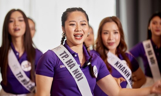 Phương Thảo thắng tại tập 3 Hoa hậu Hoàn vũ Việt Nam. Ảnh: NSX.